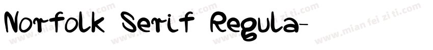 Norfolk Serif Regula字体转换